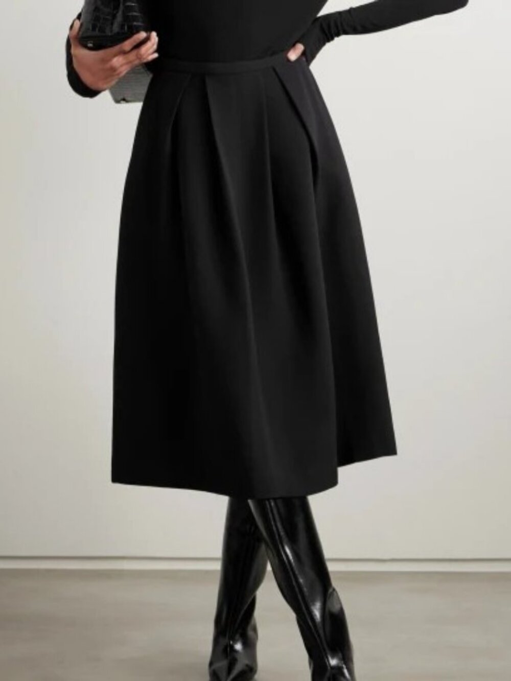 Toteme Twinflower Pleated Midi Skirt